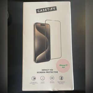 CASETiFY Impact HD Screen Protector iPhone 17 Air NIB Maximum Clarity Easy Apply